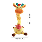 Musical giraffe toy, sensory light toy