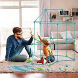 Children's Fort Building Kit, Tent Structure for Indoor and Outdoor Use