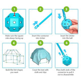 Children's Fort Building Kit, Tent Structure for Indoor and Outdoor Use