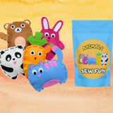 Felt Animal Sewing Kit, DIY Kit for Beginners