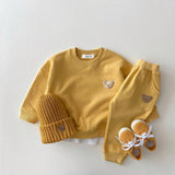 Baby jogging set, sweatshirt, pants, and hat