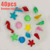 Marine Animal Themed Jewelry Set, 40 Piece Acrylic Jewelry for Treasure Hunt Game