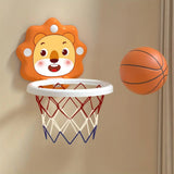 Wall-mounted basketball hoop set, game with mini balls and pump
