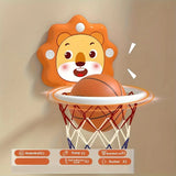 Wall-mounted basketball hoop set, game with mini balls and pump