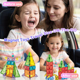 Magnetic Building Blocks Set, 32 STEM Magnetic Plates
