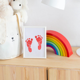 Child Hand and Footprint Kit, Mess-Free Keepsake Frame