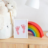 Child Hand and Footprint Kit, Mess-Free Keepsake Frame