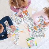 Coloring Pajama Set, Washable Pajama for Drawing and Coloring