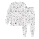 Coloring Pajama Set, Washable Pajama for Drawing and Coloring