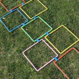 Jumping Sensory Play Set, 10 Colorful Skill Games for Outdoor Training