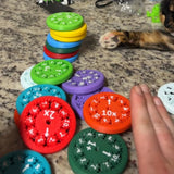Set of Math Spinners, Educational Toy for Counting