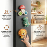 Set of Spinners with Suction Cup, Set of 3 Pieces