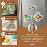 Set of Spinners with Suction Cup, Pack of 3 Pieces