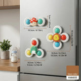 Set of Spinners with Suction Cup, Pack of 3 Pieces