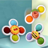 Set of Spinners, Rotating Toys with Suction Cups – Pack of 3 Pieces