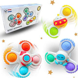 Set of Spinners, Rotating Toys with Suction Cups – Pack of 3 Pieces