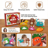 Felt Animal Sewing Kit, DIY Kit