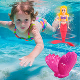 Pool Toy Set with Mermaid, Spinning Mermaid for Bath and Underwater Play