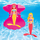 Pool Toy Set with Mermaid, Spinning Mermaid for Bath and Underwater Play