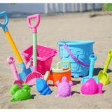 Beach Toy Set, Sand and Water Play Kit with Bucket, Shovel, and Accessories