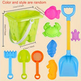 Beach Toy Set, Sand and Water Play Kit with Bucket, Shovel, and Accessories