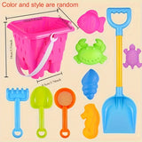 Beach Toy Set, Sand and Water Play Kit with Bucket, Shovel, and Accessories
