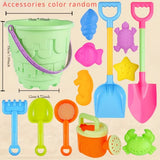 Beach Toy Set, Sand and Water Play Kit with Bucket, Shovel, and Accessories