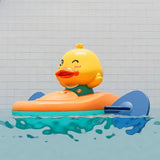 Yellow bath duck, floating ABS toy for pool and bathtub