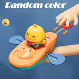 Yellow bath duck, floating ABS toy for pool and bathtub